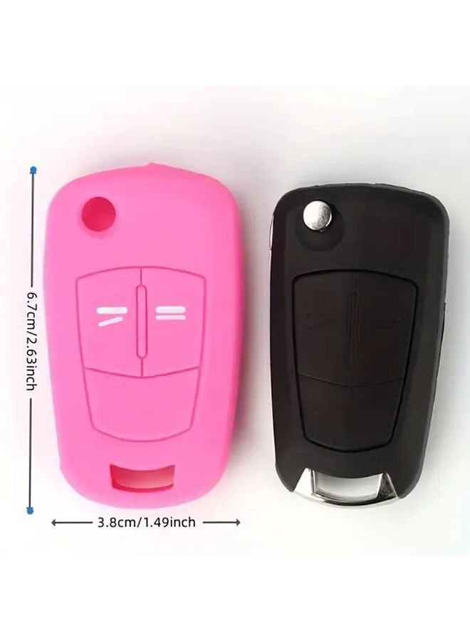 Red Hot Silicone 2 Button Car Key Cover Case Shell Fob For Opel Corsa Astra Vectra Signum - Image 2