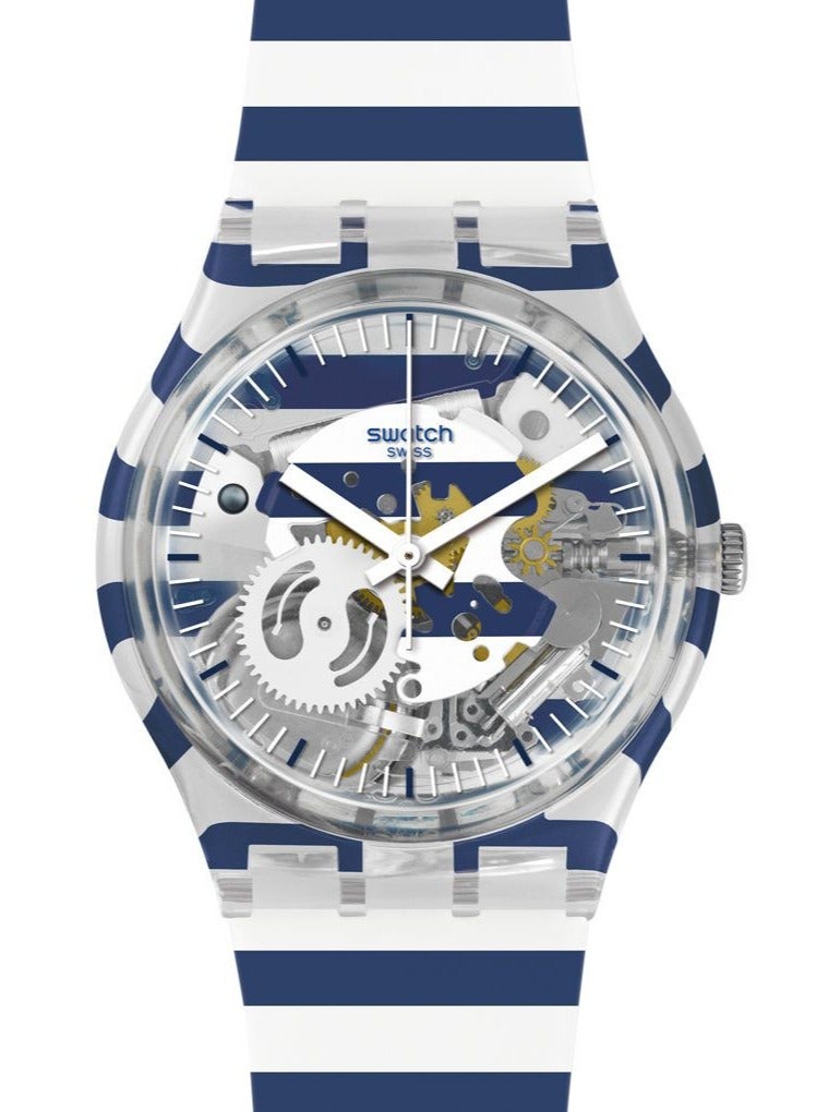 Swatch Unisex Just Paul Quartz Movement Water Resistant Wrist Watch - 34 Mm  - Image 1