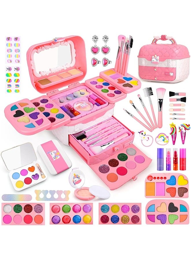 Beauenty Kids Makeup Kit for Girl, Real Makeup Set for Girls, Safe Washable & Non-Toxic Kids Makeup Toys for Girls Aged 4 5 6 7+ Year Old, Girls Birthday Gifts ﻿ - Image 1