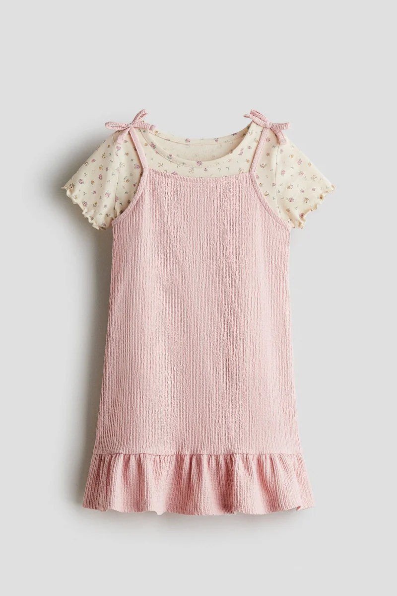 اتش اند ام طقم فستان وبلوزة من قطعتين