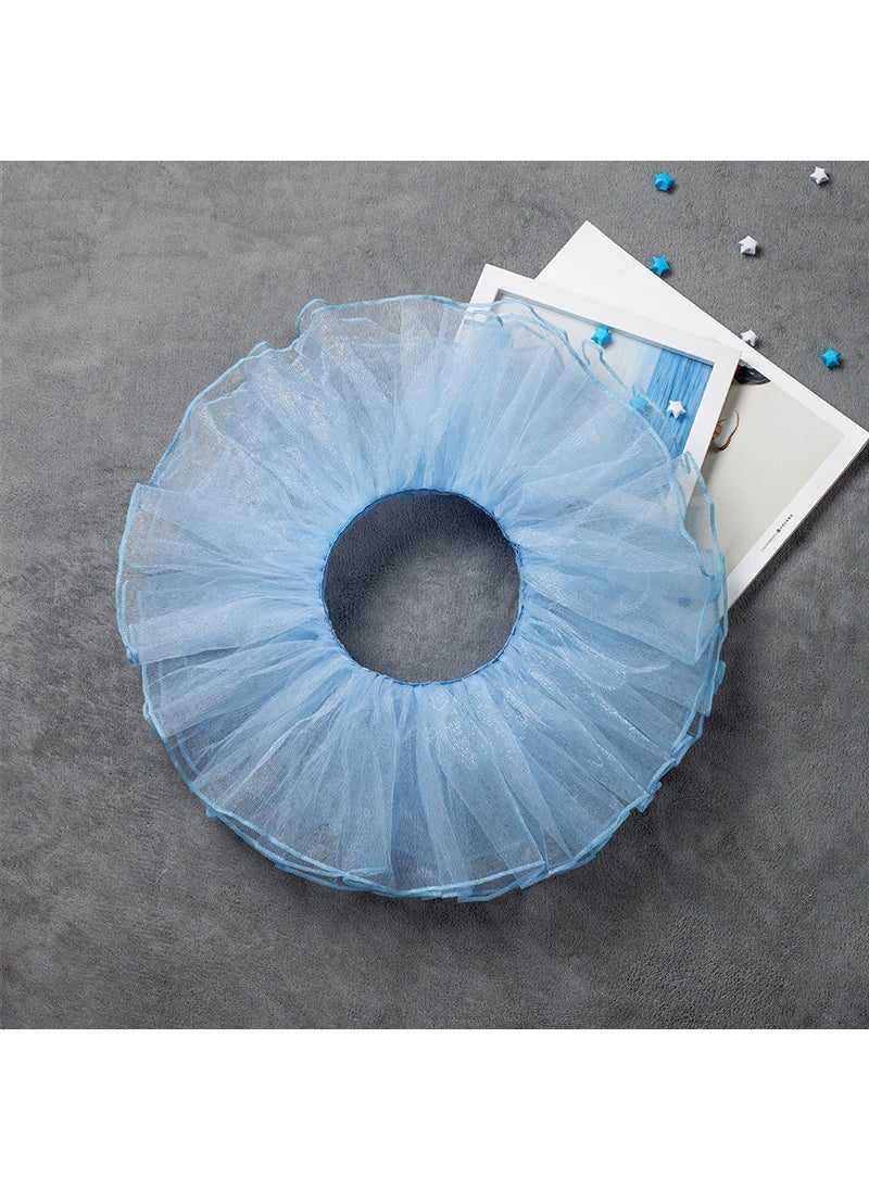 Childrens Dance Veil Skirt Girls Ballet Skirt Half-body Group Tutu Skirt White Mesh Short Skirt Girls Dancing Skirt Haiqing (4 layers of micro hard yarn) Haiqing (4 layers of micro hard yarn)