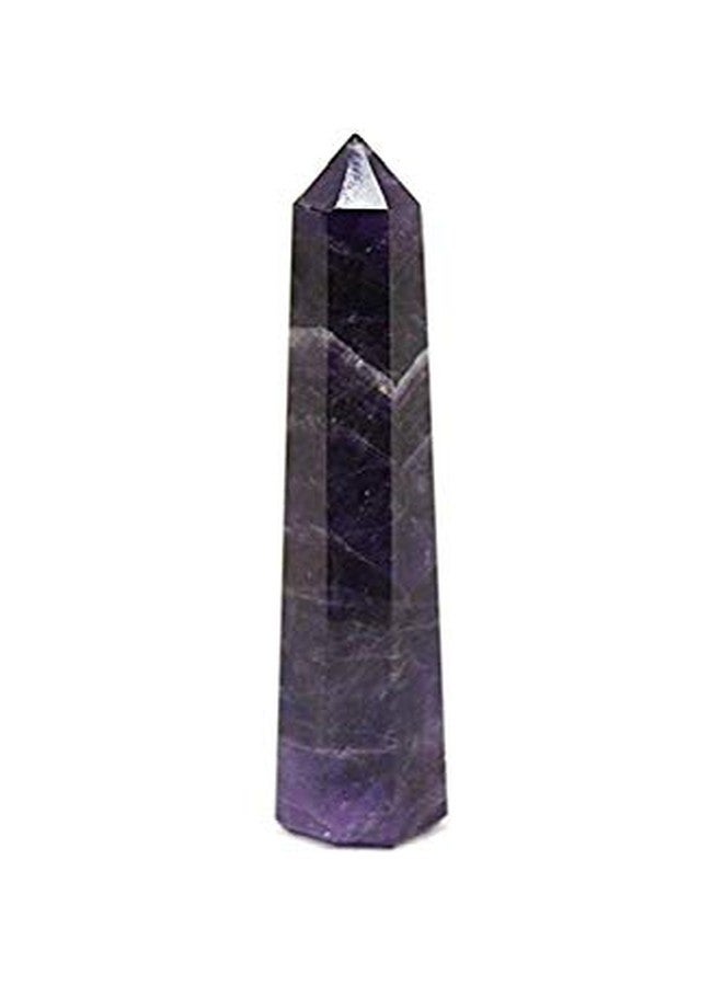 Astroghar Natural Amethyst 3 inch Pencil Wand for Reiki Healing and Grid Making - Image 1