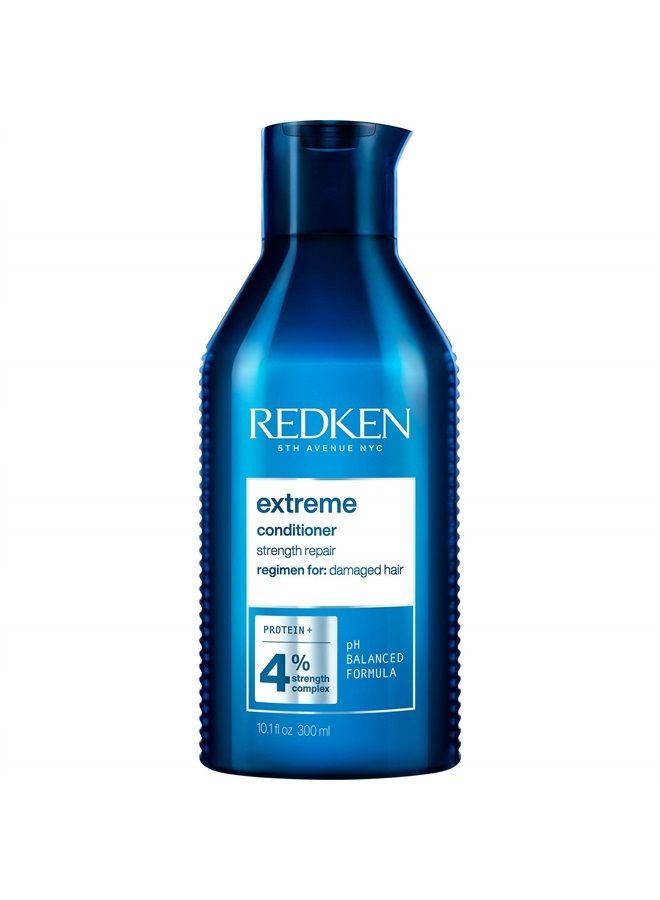 Redken Extreme Conditioner | Anti-Breakage & Protection for Damaged Hair | Strengthen and Fortify Hair | Infused With Proteins | For Weak, Brittle Hair | 10.1 Fl Oz - Image 1