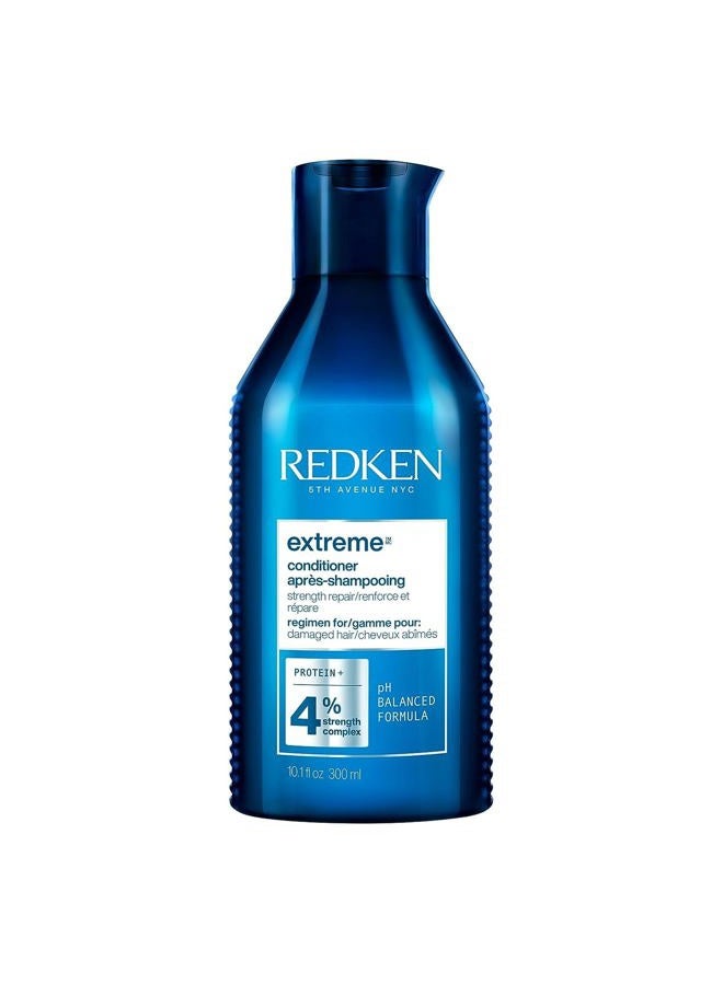 REDKEN بلسم ريدكين إكستريم | مضاد للتكسر ويحمي الشعر التالف | يقوي ويقوي الشعر | غني بالبروتينات | للشعر الضعيف والهش | 10.1 أونصة سائلة - Image 1