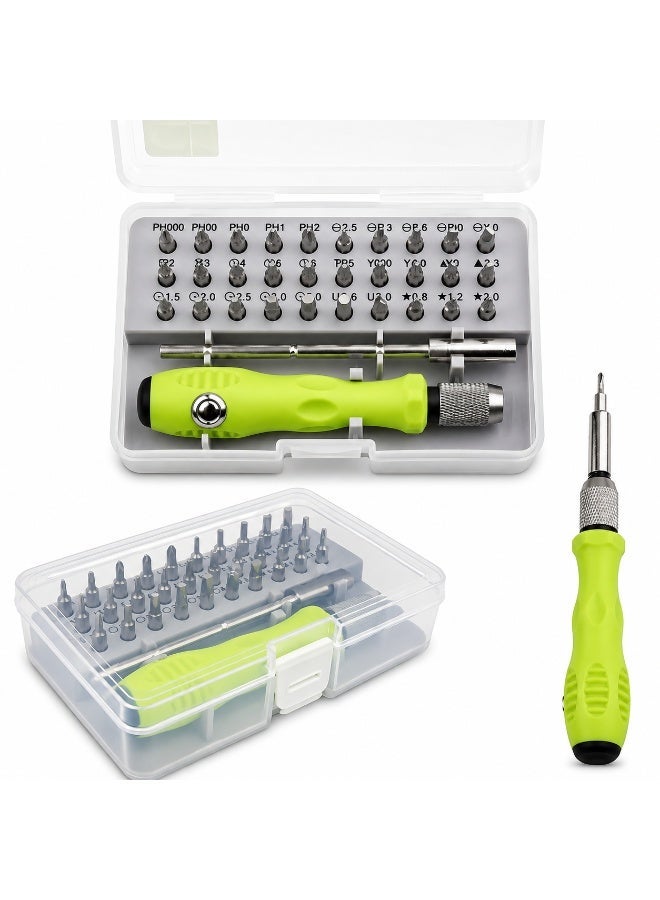 Temu 32-Piece Screwdriver Set, Multi-Bit Screwdriver with 32 Interchangeable Heads, Repair and Maintenance Tool Kit for Phones, Laptops, Electronics and Small Devices - Image 1