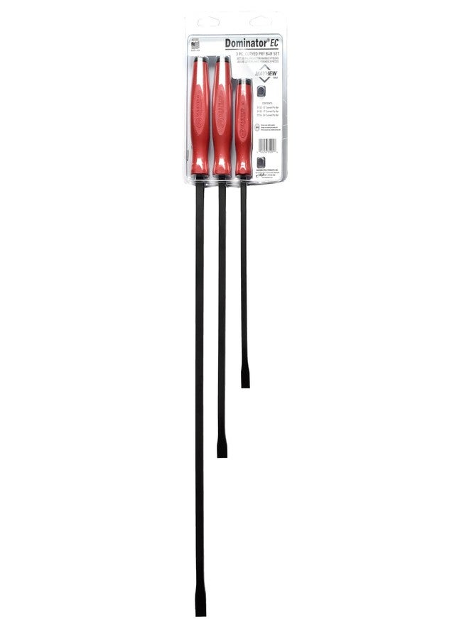Mayhew Tools 31091 Dominator Economy Curved Pry Bar, Red, Medium 3-Piece Set - Image 3