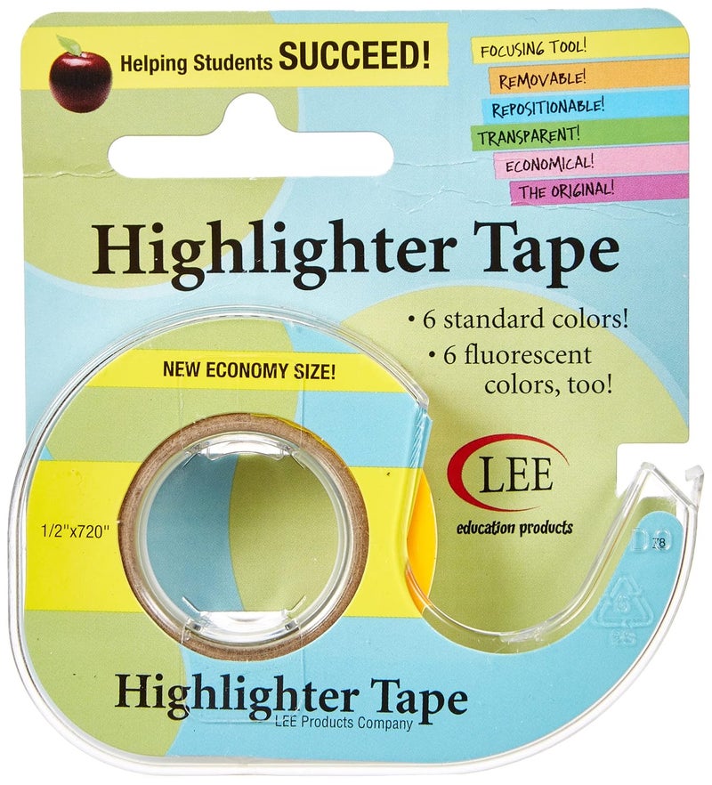 LEE Fluorescent Highlighter Tape 1/2"X720"-Fluorescent Yellow - Image 2