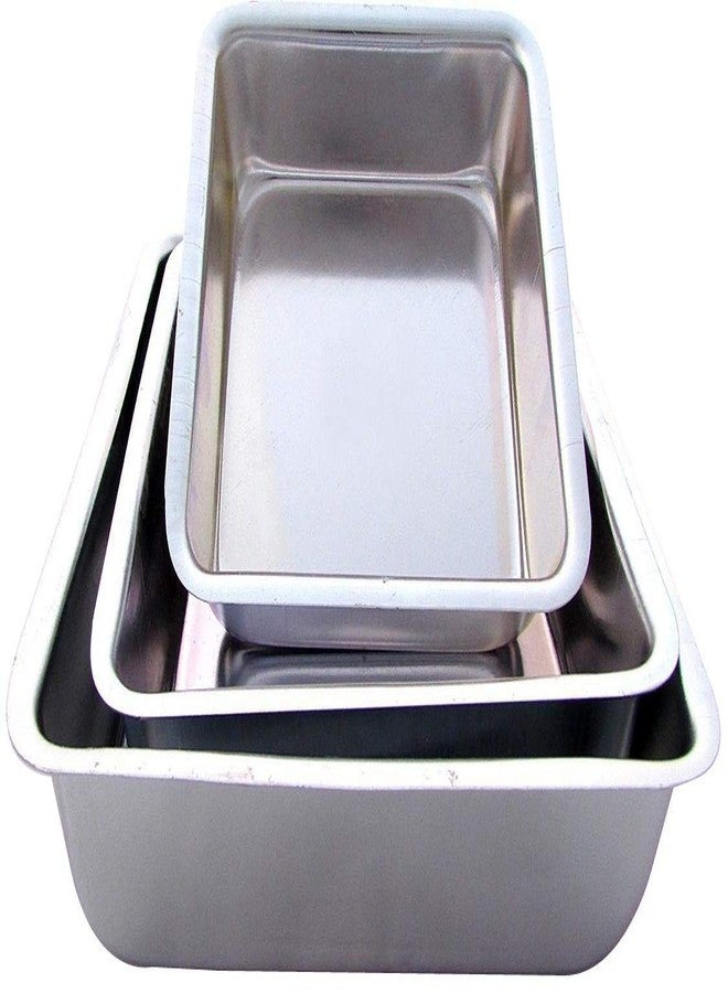 a2s Aluminium Cake Baking Mould Square/choras/chokor Shaped Set of 3 Different Sizes(6,7 and 8 inch) - Image 1
