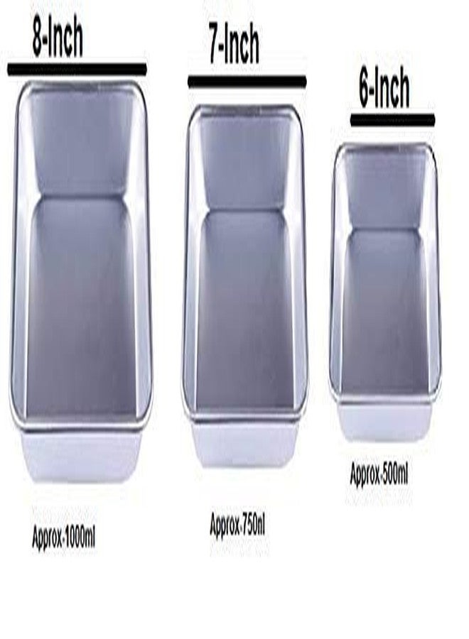 a2s Aluminium Cake Baking Mould Square/choras/chokor Shaped Set of 3 Different Sizes(6,7 and 8 inch) - Image 3