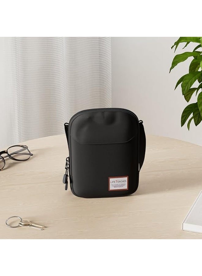 DUNISO Mini Crossbody Bag Shoulder Bag for Men, Small Messenger Satchel Bag - Image 2