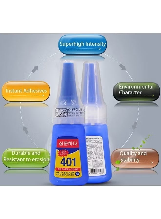 Gecomo Brush On Nail Glue For Press On Nails, 401 Extra Strong Nail Glue For Acrylic Nails, Waterproof Nail Glue For Fake Nails Long Lasting Nail Bond, Professional Nail Glue For Nail Tips 1 Pcs - Image 2