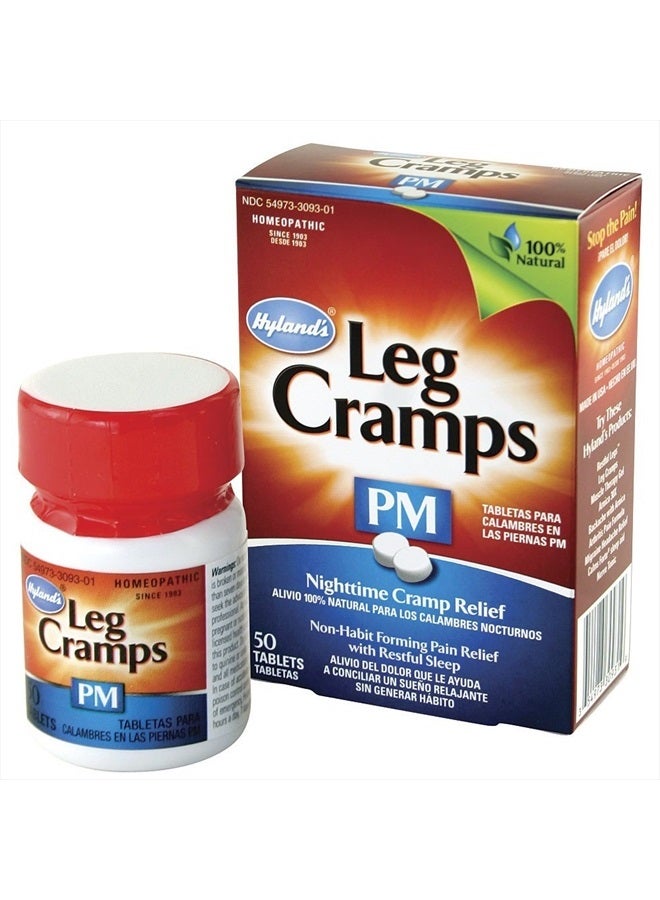 Hyland's Homeopathic Leg Cramps PM, Unflavored, 50 Count