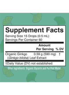 Maryruth Organics Ginkgo Leaf Liquid Drops | Herbal Supplement | Nootropic | Circulatory System & Nervous System Health | Usda Organic | Non Gmo | Vegan | 60 Servings - pzsku/Z7E71F2B36ECC52D3498BZ/45/_/1733922254/fca7f854-2008-4205-9df7-98b35ac5d064