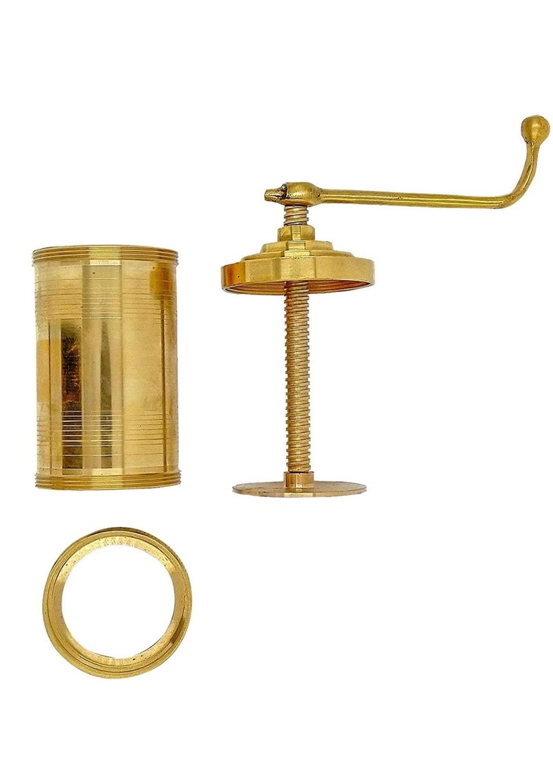 Ayda Brass Sev Sancha, Murukku, Chakli, Bhujia, Farsan Maker with 6 plates 500g  - Image 2