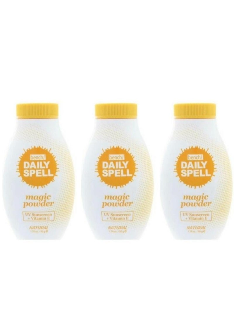 Bench Daily Spell Magic Powder Natural 50g 3Pcs