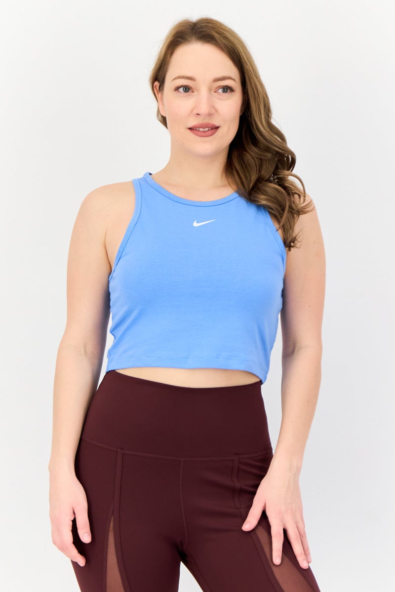 Nike قمصان رياضية نسائية بدون أكمام، أزرق فاتح - Image 1