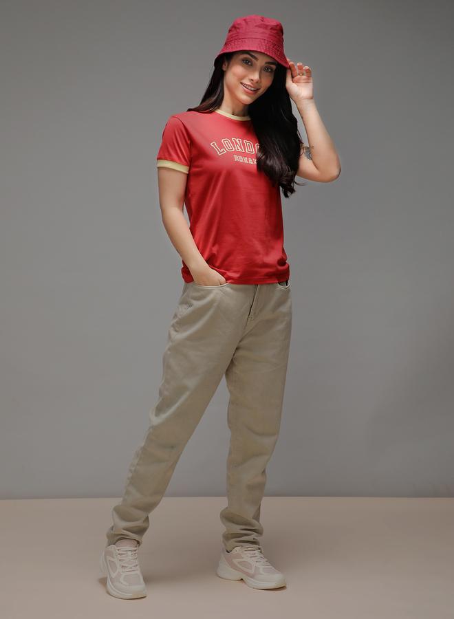 Dillinger Women Regular Fit Puff Print T-Shirt - Image 5