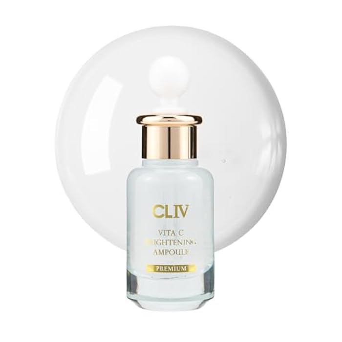 CLIV Vita C Brightening Ampoule Facial Serum | 85% Lemon Water | Skin Dullness Treatment | Vitamin Skincare |Skin Refreshing Serum | Korean Skincare (1.01 fl oz, 30ml) - Image 1