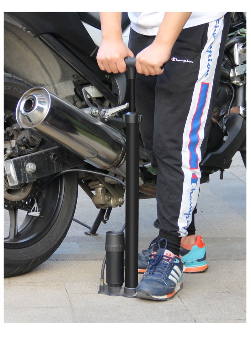 MIXDE Household Bike Pump With Gauge Portable Bicycle Tire Pump 160 Psi Multi-function Air Pump - Image 5