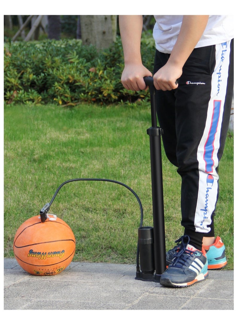 MIXDE Household Bike Pump With Gauge Portable Bicycle Tire Pump 160 Psi Multi-function Air Pump - Image 3