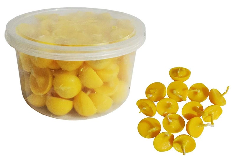 Rolimoli 7 Star Cotton Cow Ghee Wicks Jyot Batti Diya Yellow - Image 3
