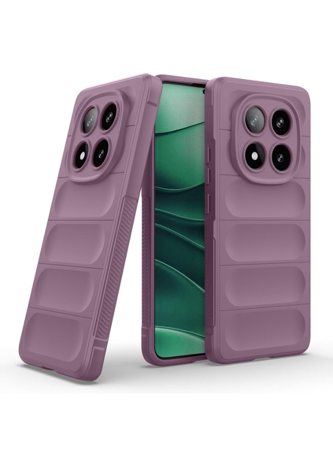 Premium Protection Back Silicone Case Compatible with Xiaomi Redmi note 14 Pro 5G/Poco X7 5G Magic Shield Shockproof Case with Camera Protection (Lavender) - Image 1