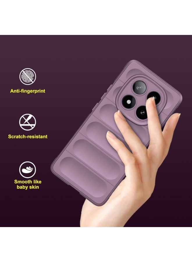Premium Protection Back Silicone Case Compatible with Xiaomi Redmi note 14 Pro 5G/Poco X7 5G Magic Shield Shockproof Case with Camera Protection (Lavender) - Image 2