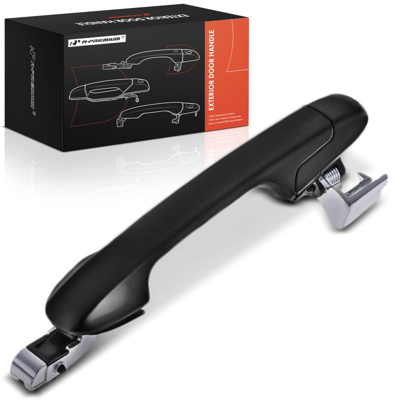 APremium Rear Right Passenger Side Exterior Door Handle Compatible with Honda Accord 2003 2004 2005 2006 2007 Smooth Black Replace 72640SDAA01ZA