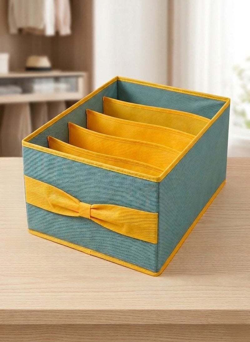 A space-saving storage box for rotating seasonal clothing. It folds flat for easy storage when empty. Protects items from dust and pests. Reinforced edges maintain its shape. - Image 2