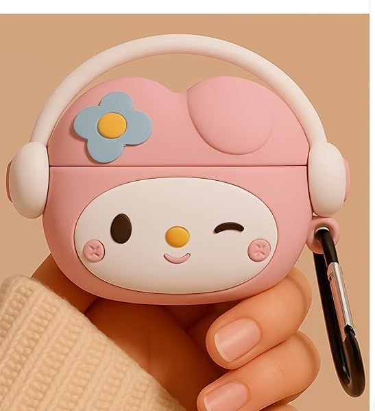 EMOH ROCED Cute AirPods Pro 3 Case Cover (2025) Kit, 3D Cartoon Kawaii Soft Silicone Protective Case for Apple AirPods Pro 3rd Generation Cover with Keychain for Women, Girls, Boys (Kitty Pink) - Image 1