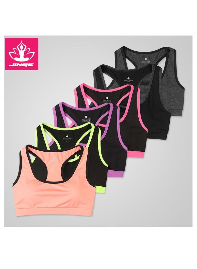 Women Quick Dry Breathable Yoga Bra Black - Image 2