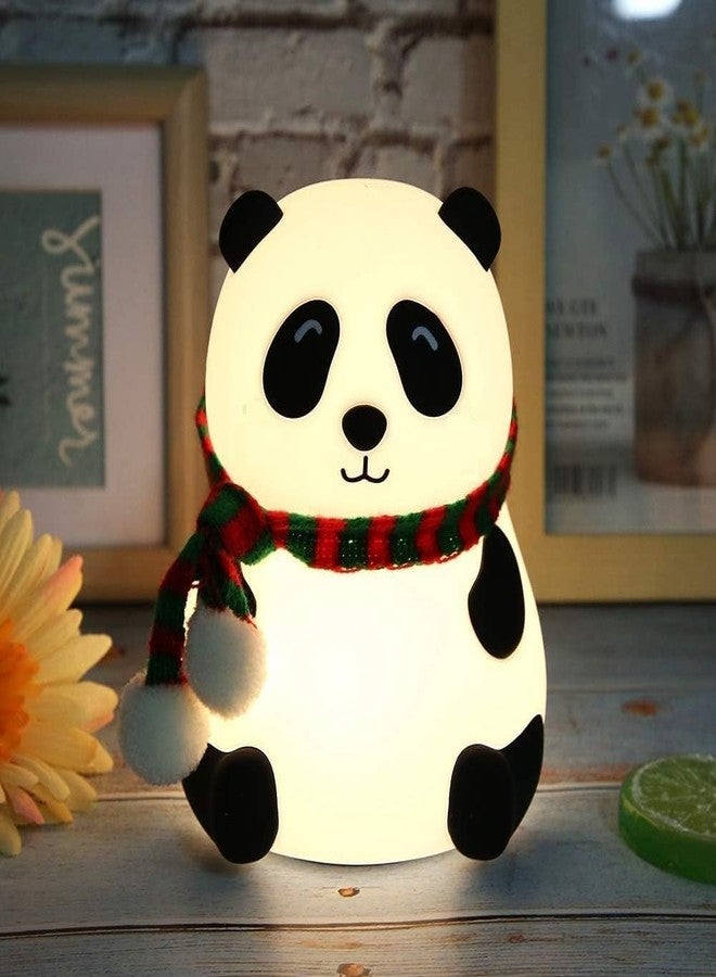 Riveira Kids Night Light, Panda Gifts for Women, Silicone LED Lamp, USB Rechargeable, Touch Senser, Portable Baby Night Light for Nursery, Cute Nightlight for Boys Toddler Girl - Image 1