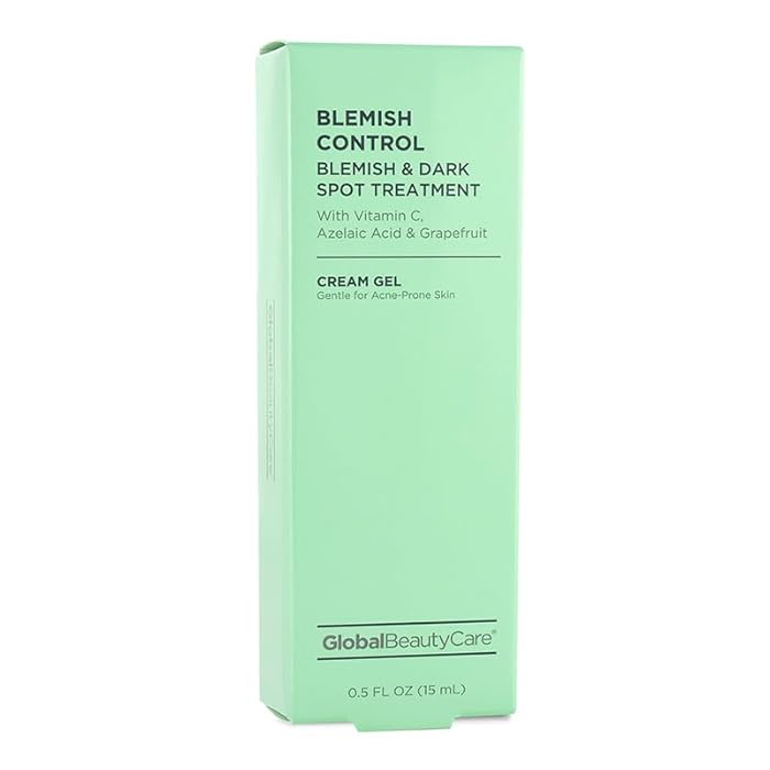Global Beauty Care Blemish Control Skincare 4-Piece Kit- Facial Cleanser (2.5oz), & Scrub (2.5oz), Spot Treatment (0.5oz) & Facial Moisturizer (1.7oz)– Retinol, Vitamin C, Hyaluronic & Glycolic Acid - Image 5