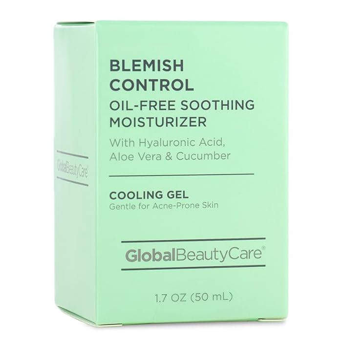 Global Beauty Care Blemish Control Skincare 4-Piece Kit- Facial Cleanser (2.5oz), & Scrub (2.5oz), Spot Treatment (0.5oz) & Facial Moisturizer (1.7oz)– Retinol, Vitamin C, Hyaluronic & Glycolic Acid - Image 4