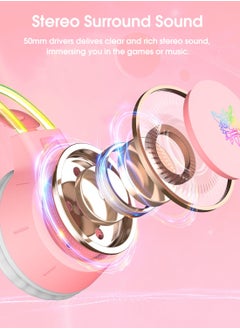 onikuma X15 Pro Wired Gaming Headphones with RGB LED Light 7.1 Surround Stereo Music Headset for Compute PC Gamer  - Image 4