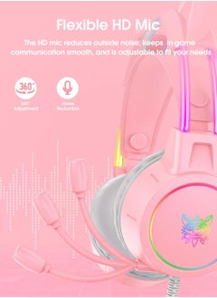 onikuma X15 Pro Wired Gaming Headphones with RGB LED Light 7.1 Surround Stereo Music Headset for Compute PC Gamer  - Image 5