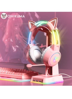 onikuma X15 Pro Wired Gaming Headphones with RGB LED Light 7.1 Surround Stereo Music Headset for Compute PC Gamer  - Image 1