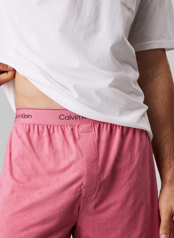 CALVIN KLEIN Logo Crew Neck T-Shirt & Boxer Set