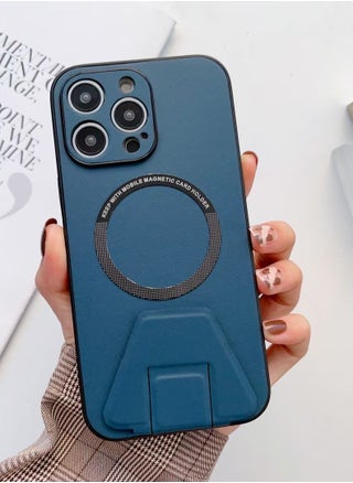 iPhone 12 Pro Max LEEKA Magsafe Wireless Charging Mobile Phone Leather Case For iPhone 14 Plus 13 Mini 12 11 Pro Max XS XR Buckle Ring Stand Back Cover apple iPhone 12 Pro Max (Blue) - pzsku/Z7E733BB6390511203CA2Z/45/_/1717860342/2461405f-1eef-4020-9417-e1229f109068