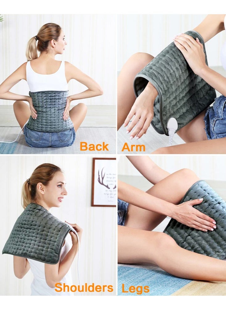 Joshberg - Electric Heating Pads for Back, Shoulders, Abdomen, Legs, Arms, Pain Muscle Pain Relieve with Heat Setting Dry Moist Heat Option 30*60cm - Image 1