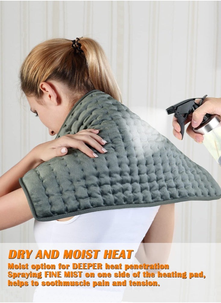 Joshberg - Electric Heating Pads for Back, Shoulders, Abdomen, Legs, Arms, Pain Muscle Pain Relieve with Heat Setting Dry Moist Heat Option 30*60cm - Image 1