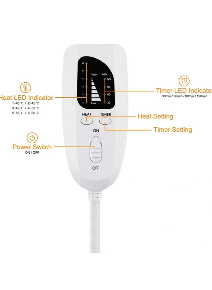 Joshberg - Electric Heating Pads for Back, Shoulders, Abdomen, Legs, Arms, Pain Muscle Pain Relieve with Heat Setting Dry Moist Heat Option 30*60cm - Image 1