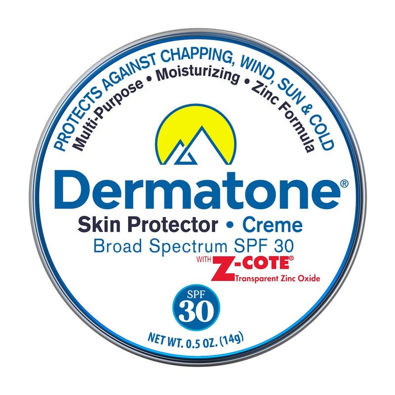 Dermatone Skin Protector w/Zinc | Skin Balm for Face & Lips | Barrier Cream for Sun, Wind & Cold | SPF 30 Zinc Sunscreen | Moisturize, Heal & Repair Dry Skin, 0.5 oz - Image 1