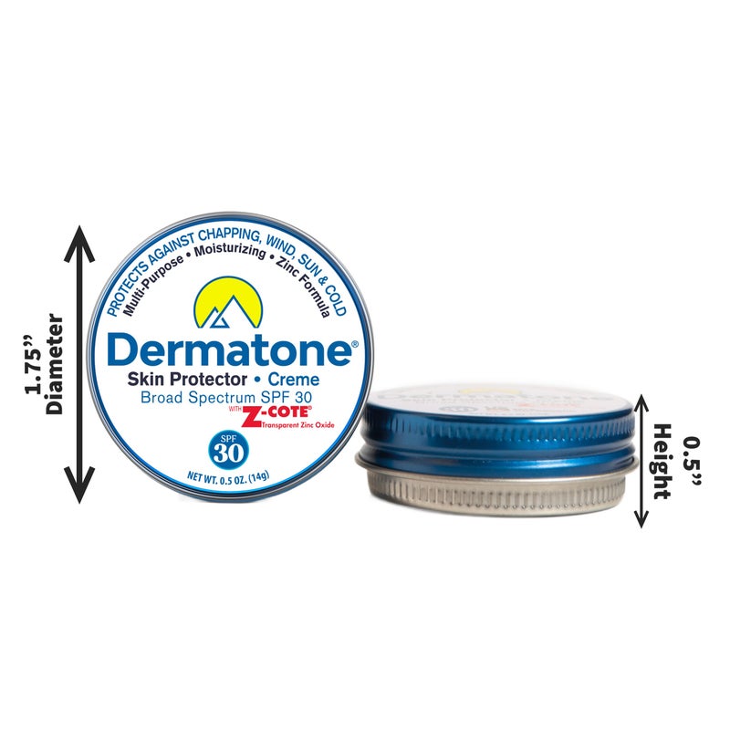 Dermatone Skin Protector w/Zinc | Skin Balm for Face & Lips | Barrier Cream for Sun, Wind & Cold | SPF 30 Zinc Sunscreen | Moisturize, Heal & Repair Dry Skin, 0.5 oz - Image 4