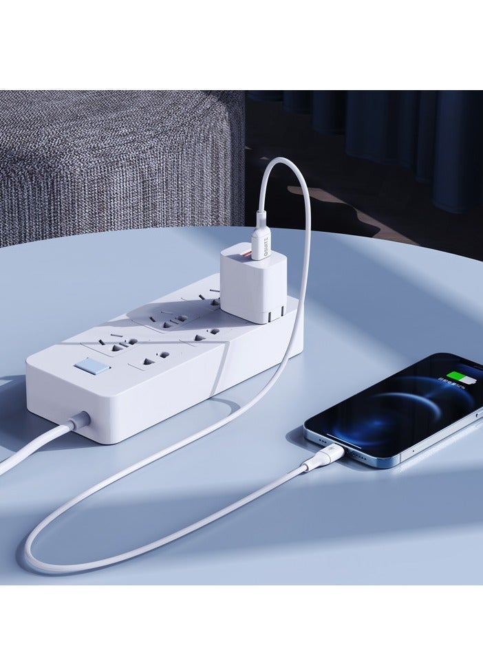 ايوسويت كابل iOsuite من USB-A إلى Lightning بطول 1 متر، معتمد Apple MFi، شحن سريع 2.1 أمبير ونقل بيانات 480Mbps، متوافق مع iPhone 14/13/12/11/XS/XR/X/8/7/6 وآيباد وآيبود – أبيض (DC11) - Image 4