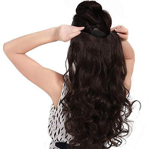 CHANDERKASH All Hair ExtensionWigs Free Size Dark Brown_Hair Acessories - Image 2