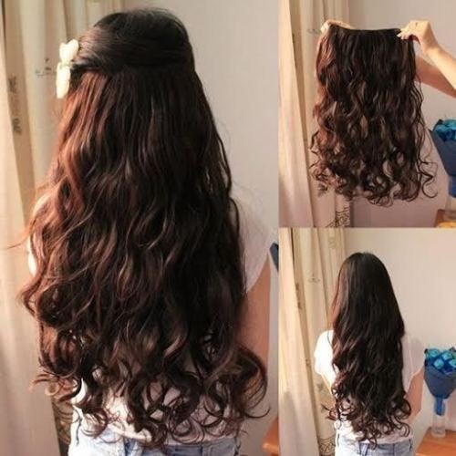 CHANDERKASH All Hair ExtensionWigs Free Size Dark Brown_Hair Acessories - Image 1
