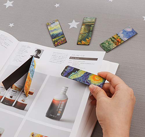 ABSOFINE Magnetic Bookmarks 14Pcs Book Mark 3.1’‘ Page Magnetic Markers with Magnet Book Markers Page Clip for Students Teachers School Home Office Reading Supplies - Image 5