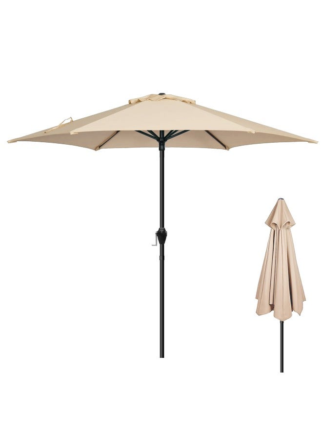 Snooe Outdoor Umbrella Steel Pole UPF50+ Protection Large Sun Shade Balcony Parasol for Outdoor Garden Backyard, Umbrella without base - Image 1