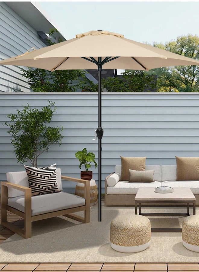 Snooe Outdoor Umbrella Steel Pole UPF50+ Protection Large Sun Shade Balcony Parasol for Outdoor Garden Backyard, Umbrella without base - Image 2